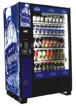 Aquafina Water Glass Front Vending Machine New Jersey - New Jersey Vending Service from JAA Vending