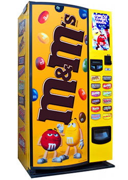 M&M's Candy Vending Machine New Jersey - New Jersey Vending Service from JAA Vending